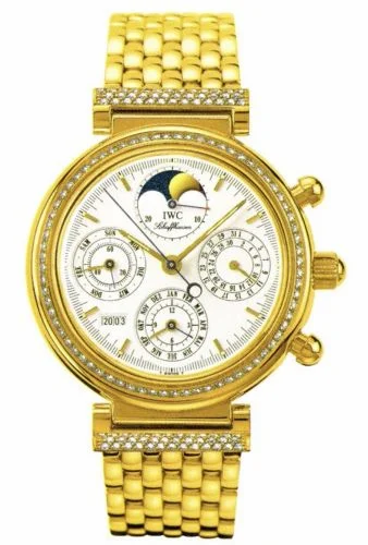 IWC Da Vinci Perpetual Yellow Gold / Diamond / White / English / Bracelet IW9253-03 (IW925303)